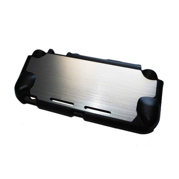 Estuche protector rigido aluminio para Nintendo Switch Lite plateada