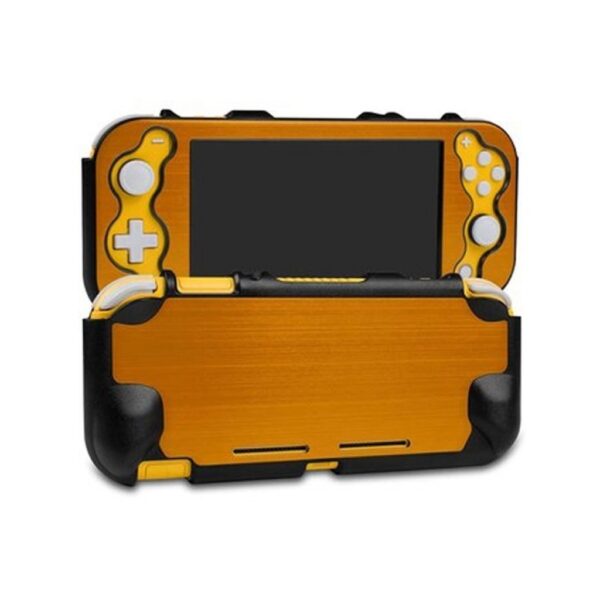 Estuche protector rigido aluminio para Nintendo Switch Lite dorado