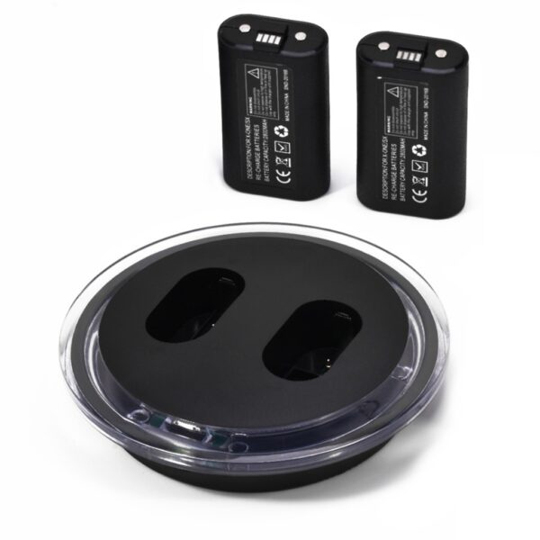 Base de Carga Dual Circular Con 2 Baterias Recargables Para Xbox Serie S / X y One