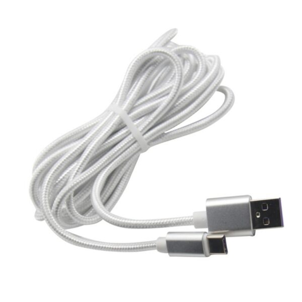 productos34_14771.jpg Cable de Carga Usb-c 3 Metros Reforzado Para Joystick Ps5 Blanco