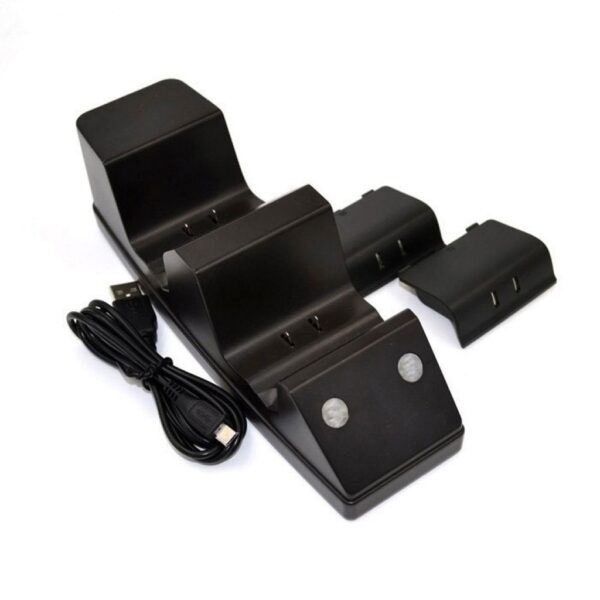 Base Carga + Baterias Recargables 1200mha de Joystick Para Xbox One