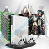 Base Ventilacion Carga Dual de Controles Hub Usb y Soporte de Juegos Para Xbox One Slim