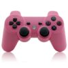 Joystick Inalambrico Compatible Con Ps3 Rosa
