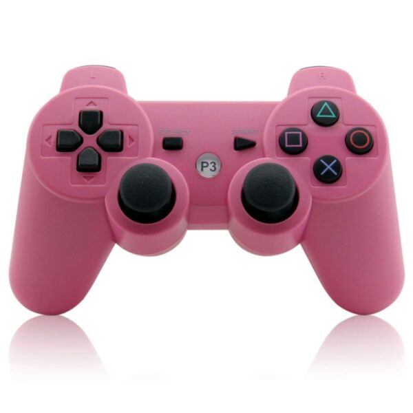 Joystick Inalambrico Compatible Con Ps3 Rosa