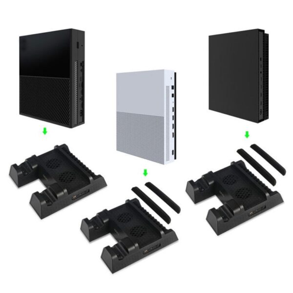productos34_14921.jpg Soporte Estacion de Carga Refrigeracion + 2 Baterias Indicador Led Para Xbox One / Slim / X