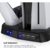 Base de Ventilacion Almacenamiento y Carga Joystick Para Ps5