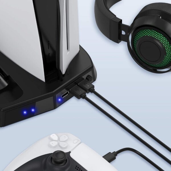 Base de Ventilacion Almacenamiento y Carga Joystick Para Ps5