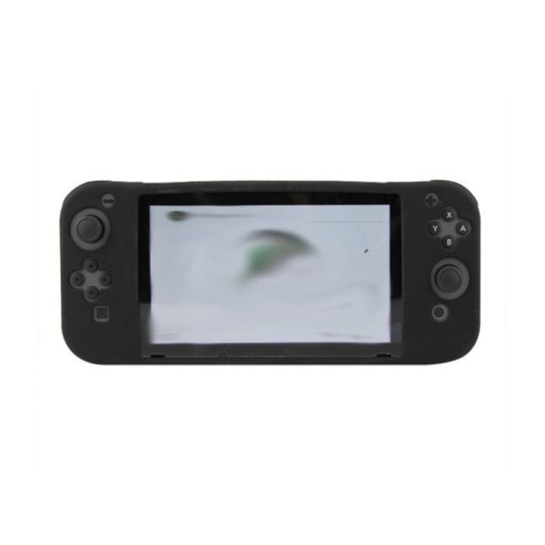 Funda protector silicona cubre consola y controles para Nintendo Switch negra
