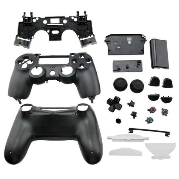 Carcasa Joystick Inalambrico Para Ps4 Negro V1 V2