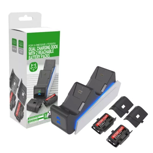 productos34_15164.jpg Base de Carga Doble Con 2 Baterías Para Xbox One y Series S|X