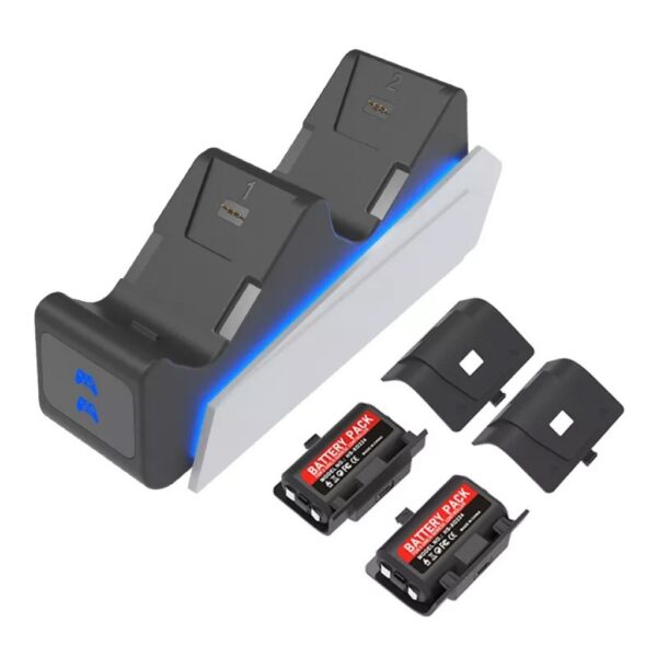 productos34_15165.jpg Base de Carga Doble Con 2 Baterías Para Xbox One y Series S|X