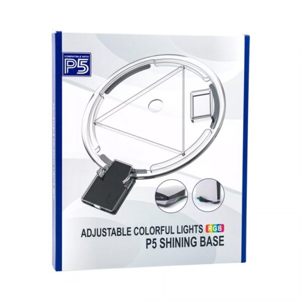Base Con Luces Tira Led Rgb Gamer Para Consola Ps5