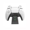Base de Carga Negra Doble Por Puerto Inferior Para Joystick Ps5 Con Fuente