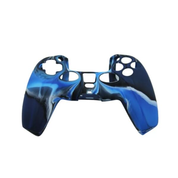 Funda Protector de Silicona Para Joystick Ps5 Camuflado Azul