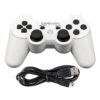 Joystick Inalambrico Gameware Compatible Para Ps3 Blanco
