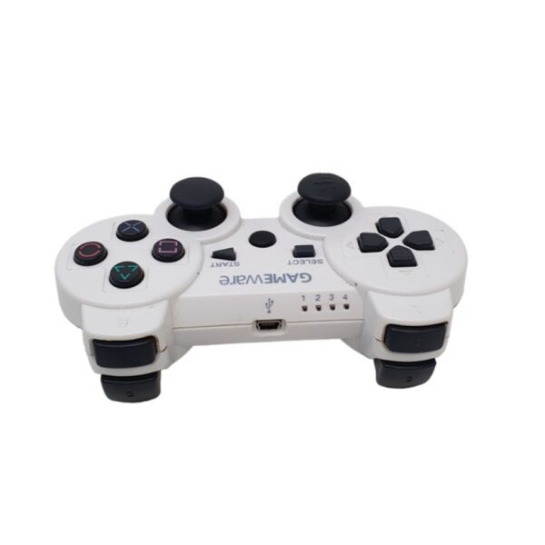 Joystick Inalambrico Gameware Compatible Para Ps3 Blanco