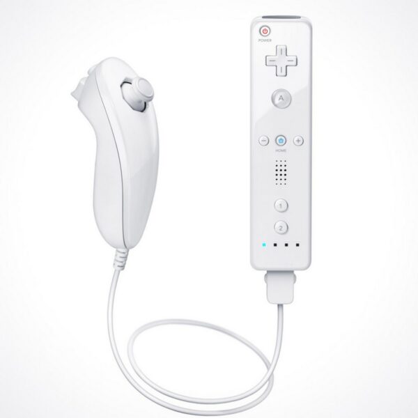 Joystick Compatible Wiimote Con Motion Plus + Nunchuk Blanco