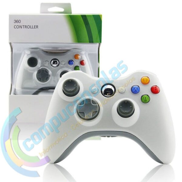 Joystick Inalambrico Compatible Para Xbox360 Blanco