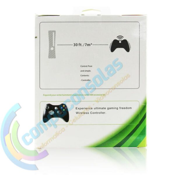 Joystick Inalambrico Compatible Para Xbox360 Blanco