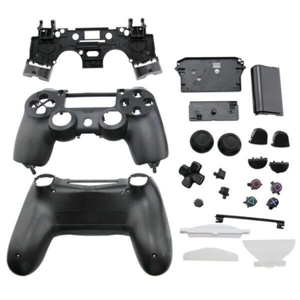 Carcasa Joystick Inalambrico Para Ps4 Negro V1 V2