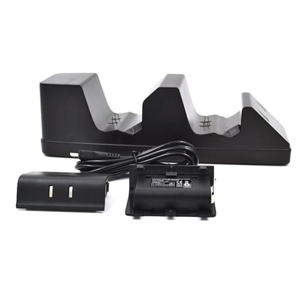Base Carga + Baterias Recargables 1200mha de Joystick Para Xbox One