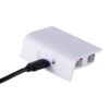 Base de Carga + 2 Baterias de Joystick Para Xbox One S Slim Blanca