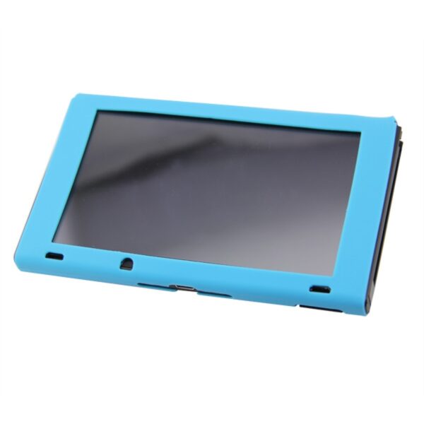 Funda protector silicona para consola Nintendo Switch azul