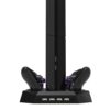 Soporte Base Carga 4 Controles Doble Ventilador Led 4 Usb 3.0 Ps4 10 En 1
