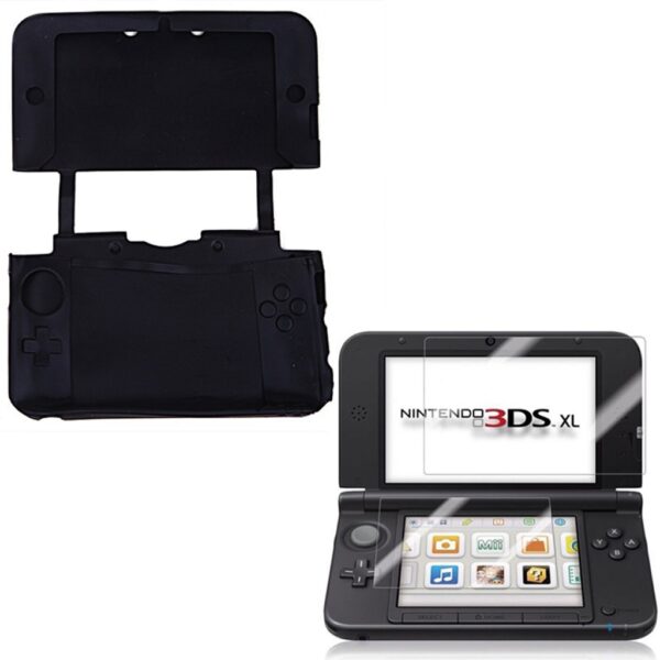 Funda Protector Silicona Para Nintendo 3ds Xl Negra