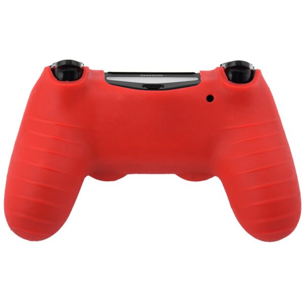 Funda Protector de Silicona Para Joystick Ps4 Rojo