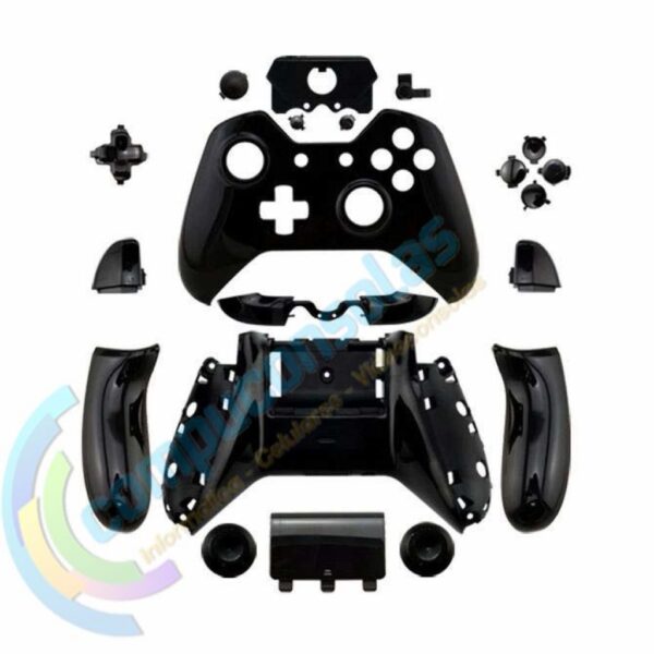 Carcasa de Joystick Mando Control Inalambrico Para Xbox One Negro Entrada Audio V1
