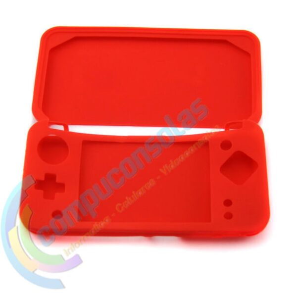 Funda Protector Silicona Para Nintendo New 2ds Xl Rojo