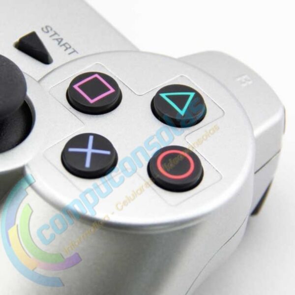 Joystick Inalambrico Compatible Con Ps3 Plata