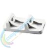 Base Carga Horizontal Doble Joystick Control Mando Para Ps4 Blanca