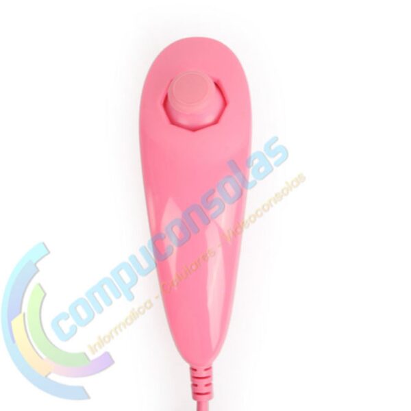 Joystick Compatible Wiimote Con Motion Plus + Nunchuk Rosa