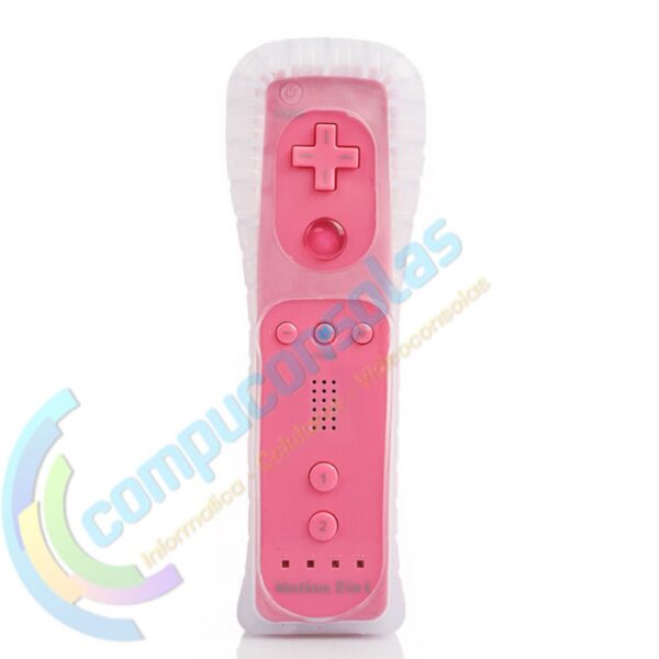 Joystick Compatible Wiimote Con Motion Plus + Nunchuk Rosa