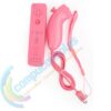 Joystick Compatible Wiimote Con Motion Plus + Nunchuk Rosa