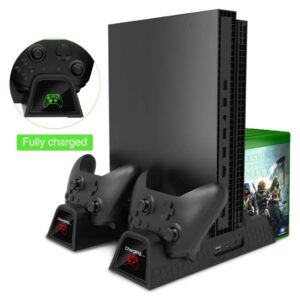 Soporte Estacion de Carga Refrigeracion + 2 Baterias Indicador Led Para Xbox One / Slim /  X