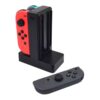 Base de Carga Compatible Para 4 Joy-Con Negra