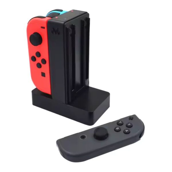 Base de Carga Compatible Para 4 Joy-Con Negra