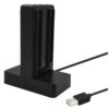 Base de Carga Compatible Para 4 Joy-Con Negra