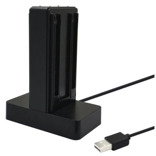Base de Carga Compatible Para 4 Joy-Con Negra
